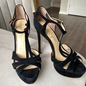 Suede blk Heels